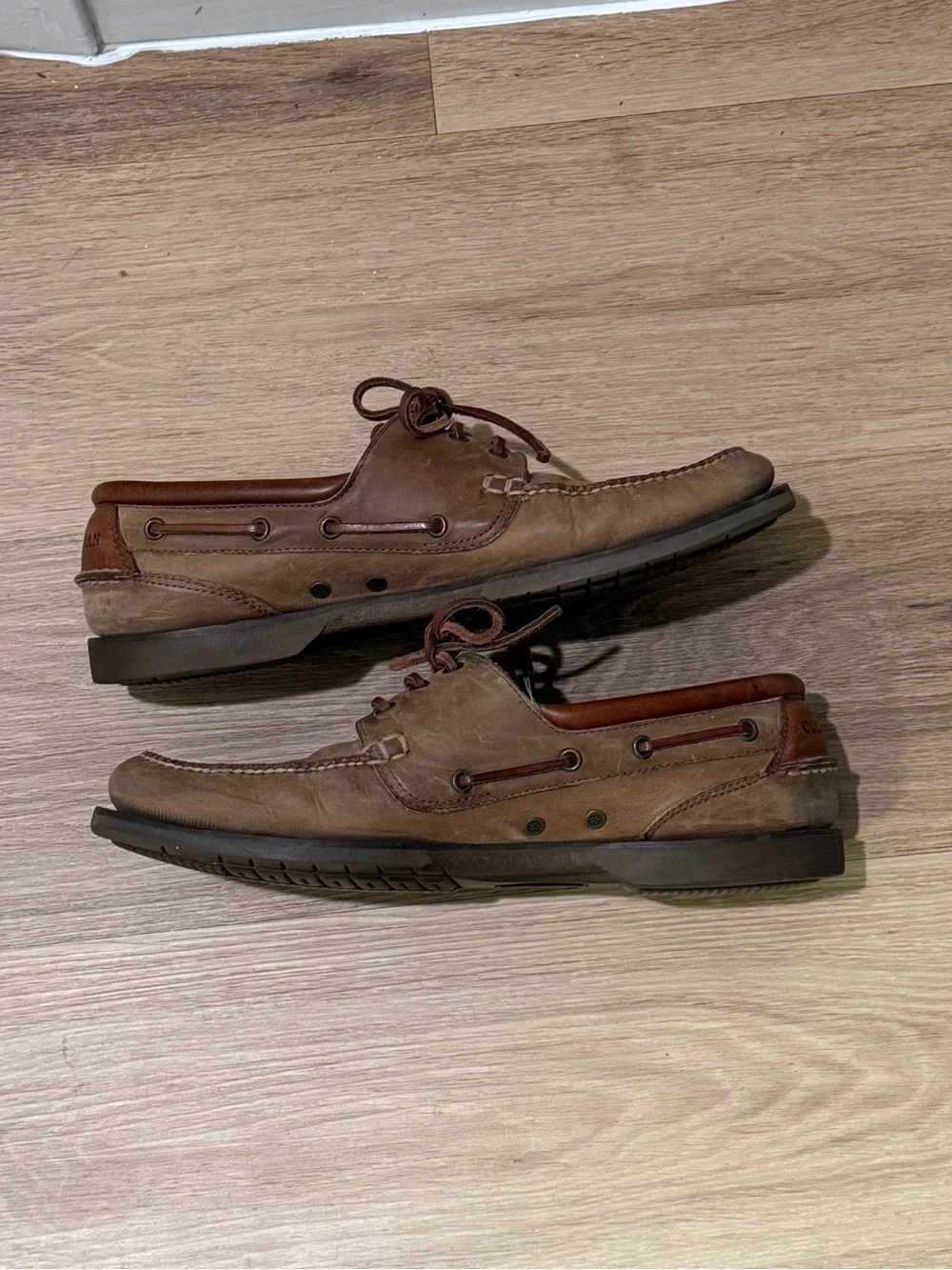 Cole Haan Men’s Brown Leather Boat Shoes Dress Casual Size 13 D Loafers Preppy